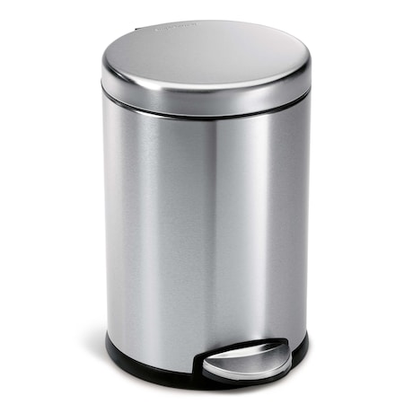Simplehuman 4.5L Round Step Can, Brushed CW1852